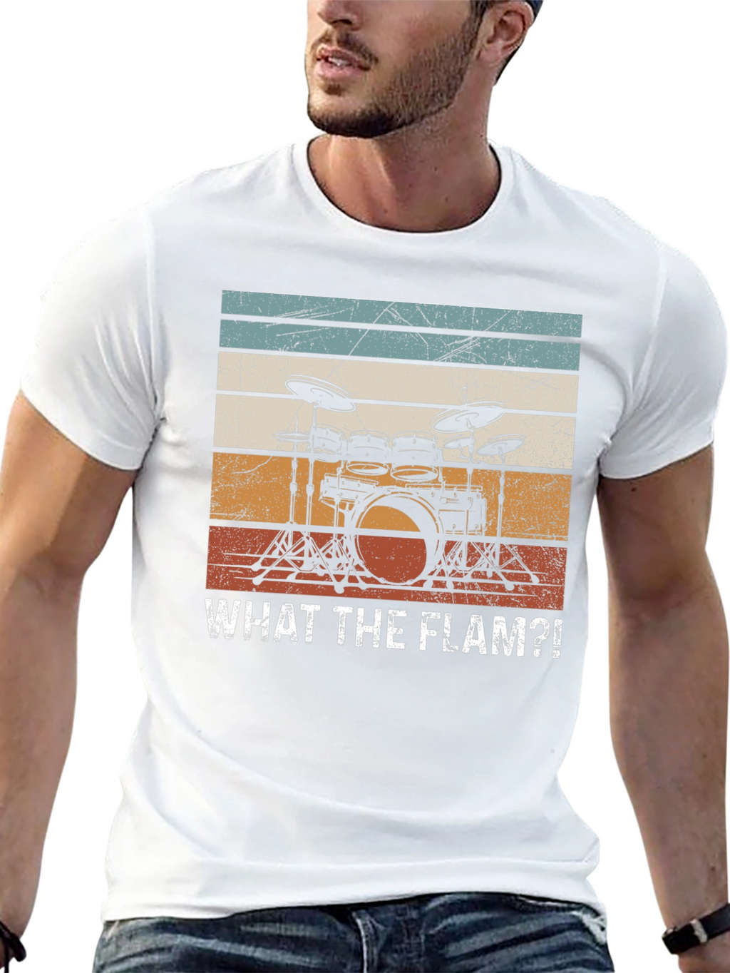 What The Flam?! Drum Set Graphic T-Shirt