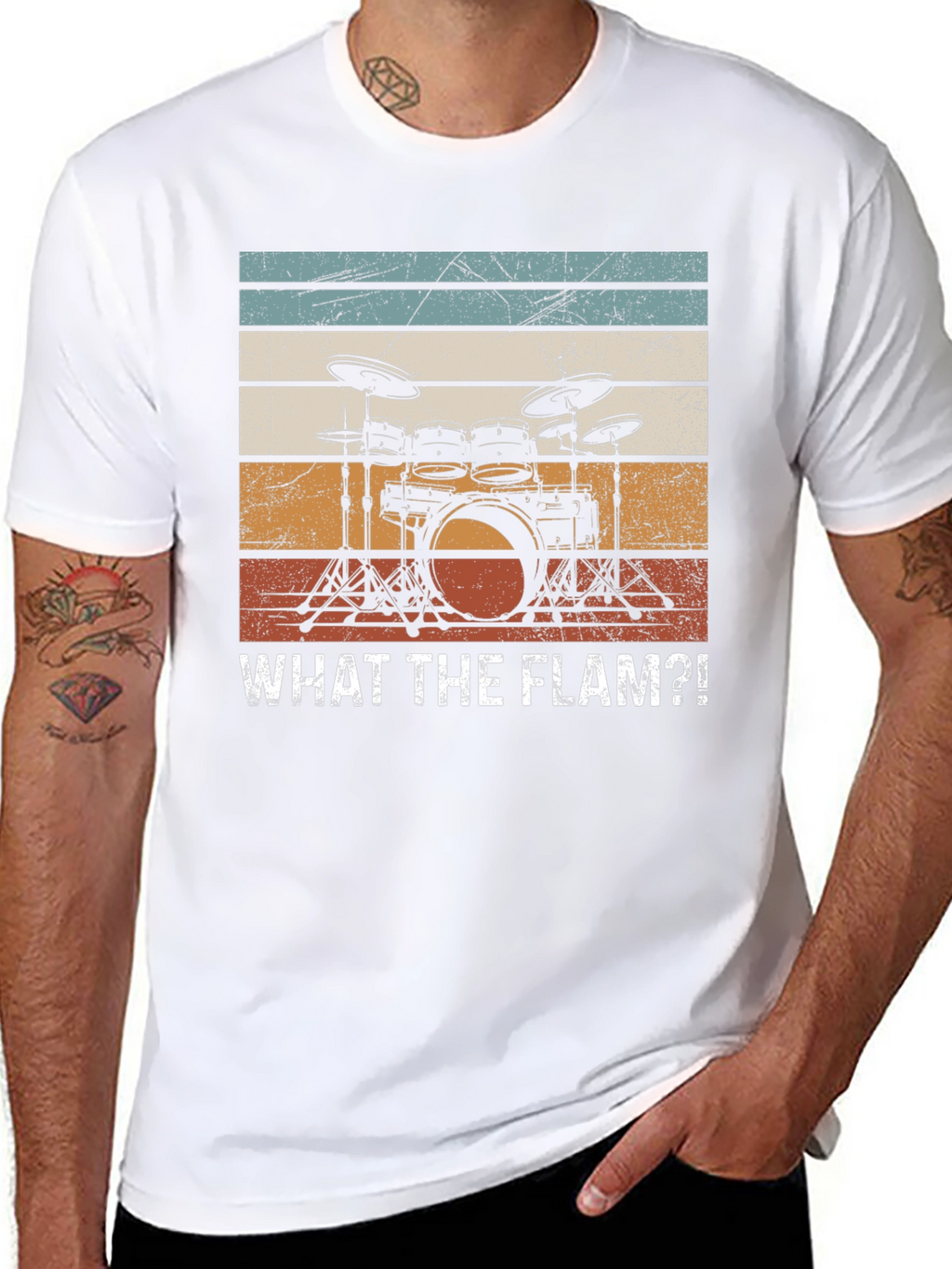 What The Flam?! Drum Set Graphic T-Shirt
