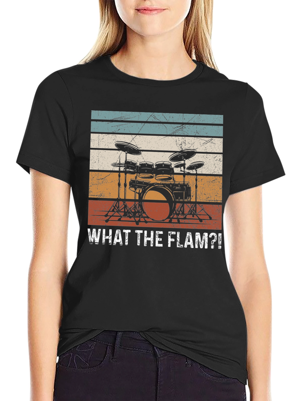 What The Flam?! Drum Set Graphic T-Shirt