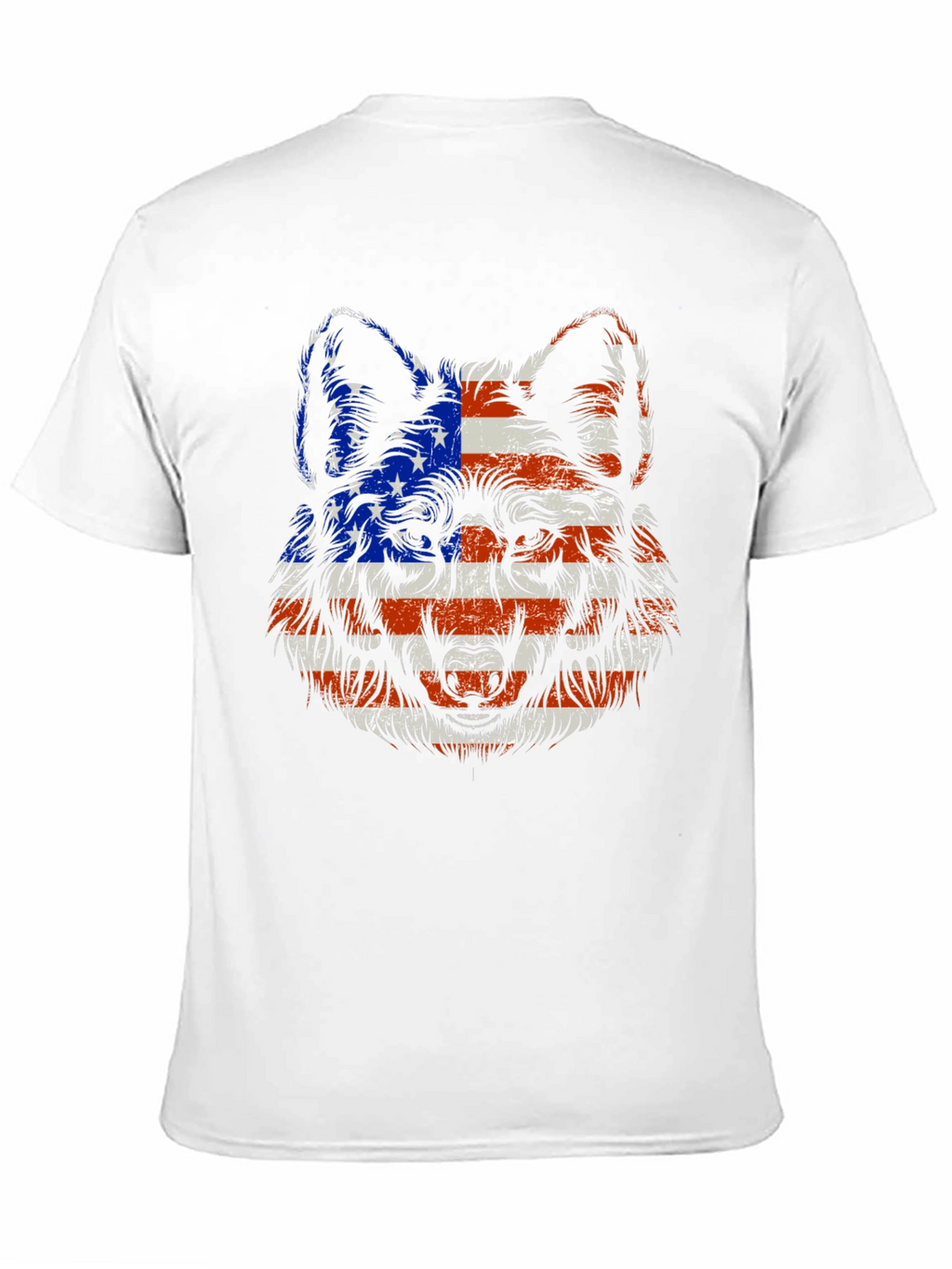 Patriotic Wolf Graphic Tee