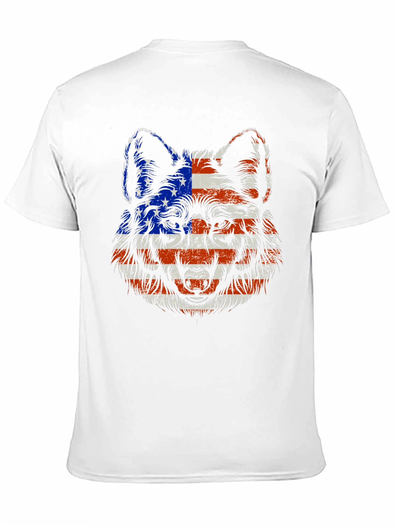 Patriotic Wolf Graphic Tee