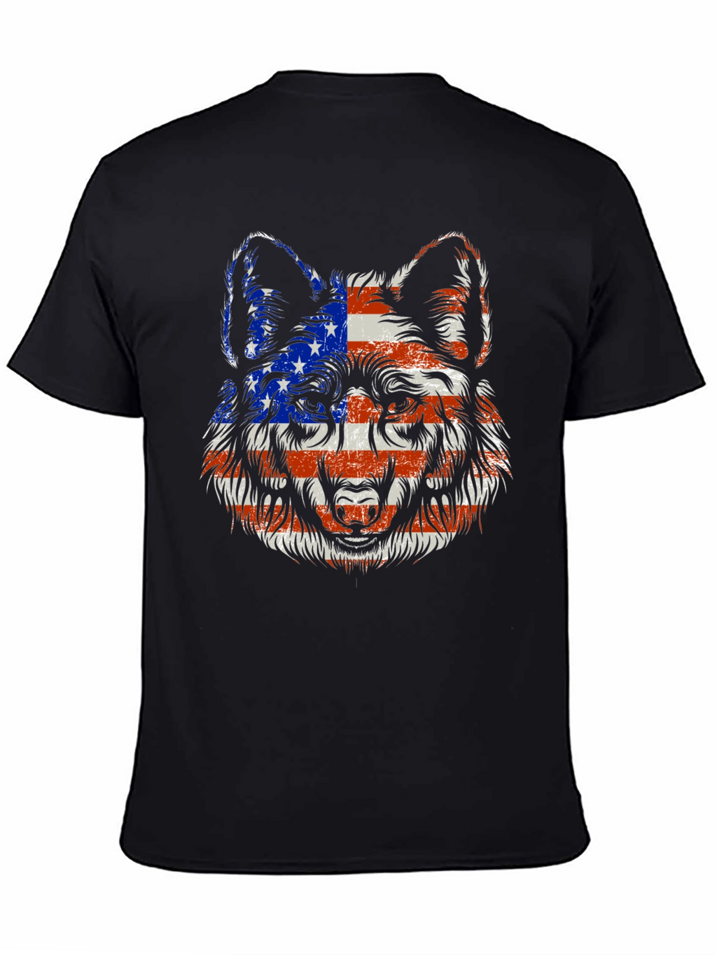 Patriotic Wolf Graphic Tee