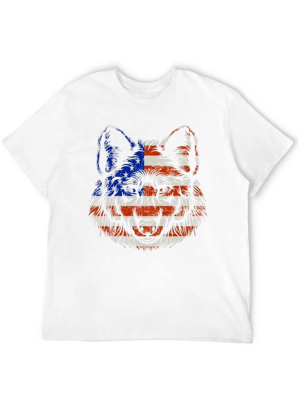 Patriotic Wolf Graphic Tee