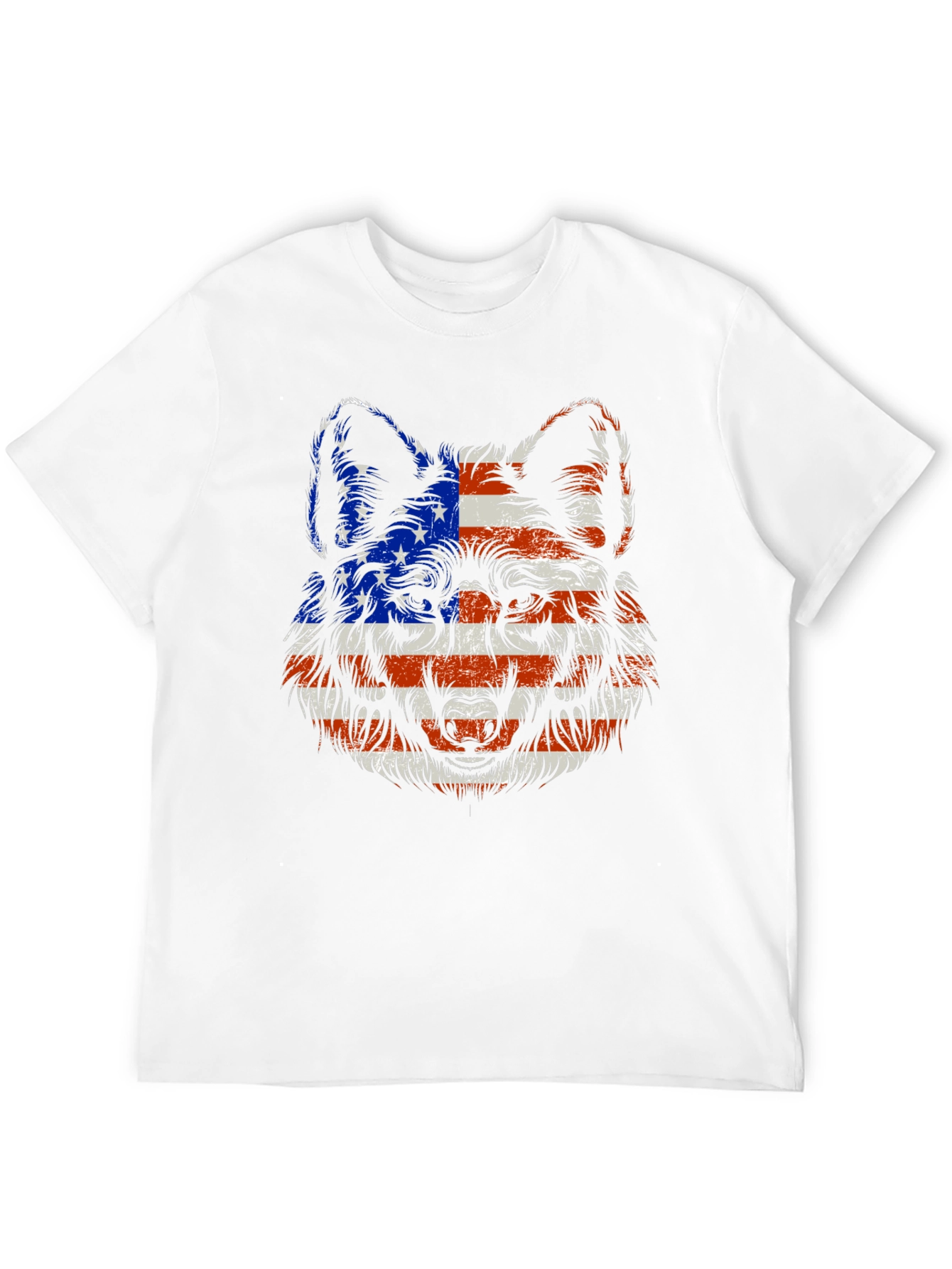 Patriotic Wolf Graphic Tee