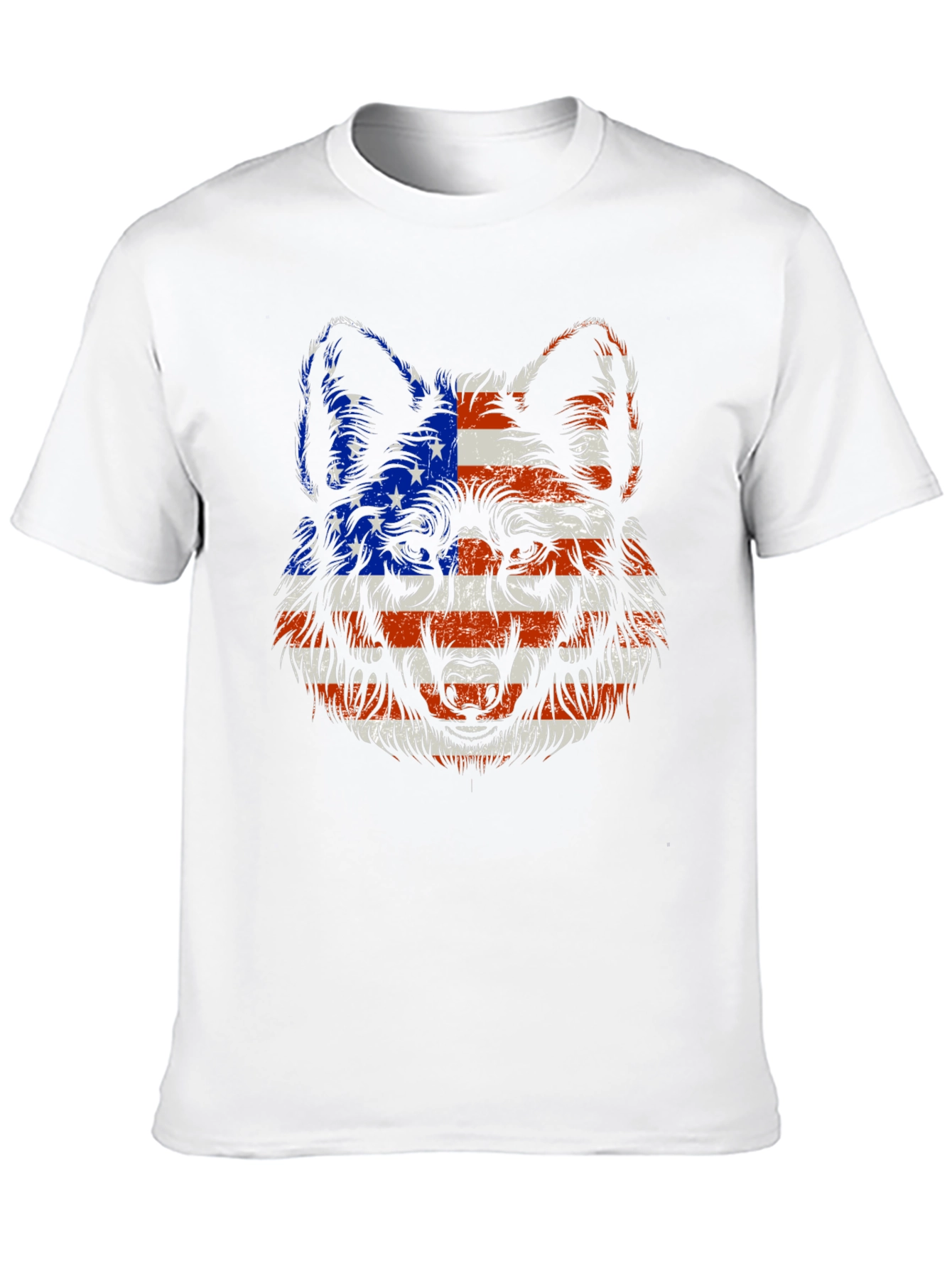 Patriotic Wolf Graphic Tee