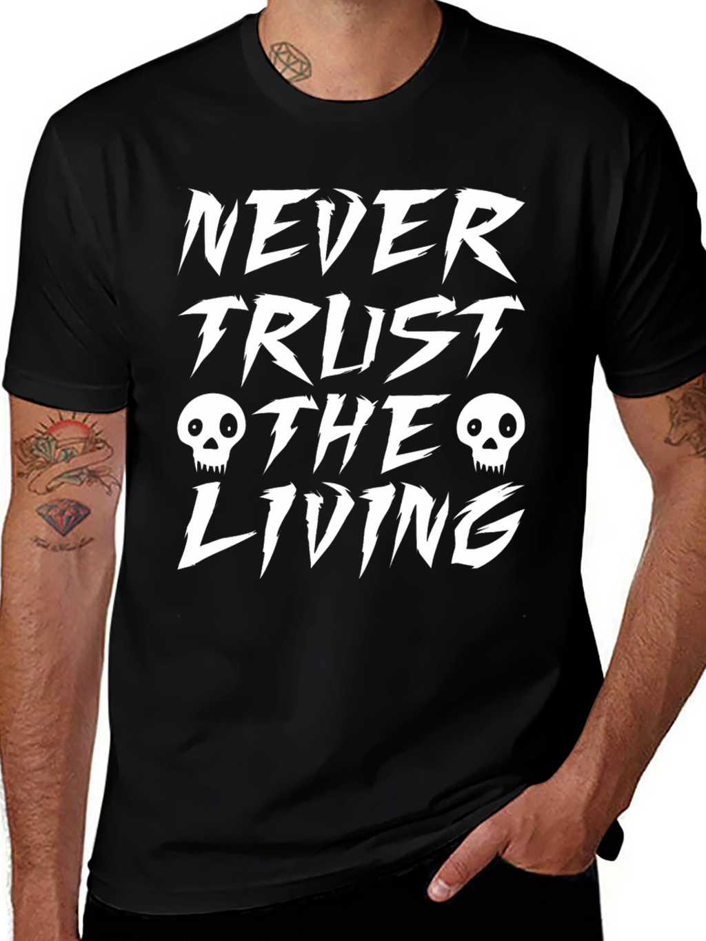 Never Trust the Living Graphic Tee