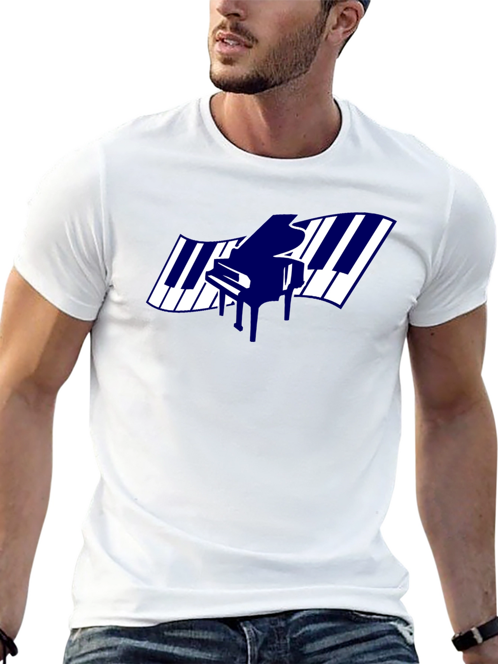 Piano Keys Graphic T-Shirt - Music Lover Tee