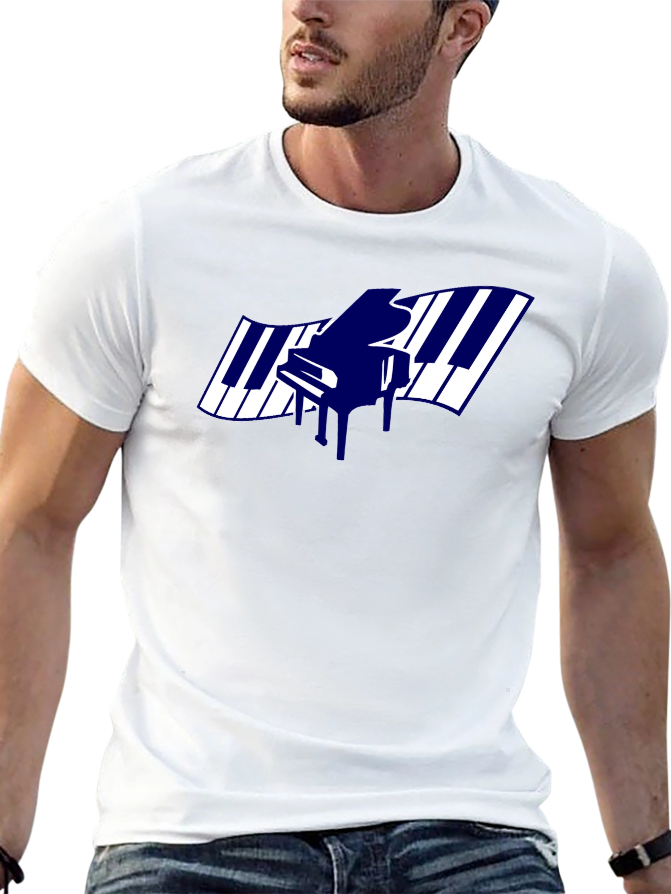 Piano Keys Graphic T-Shirt - Music Lover Tee
