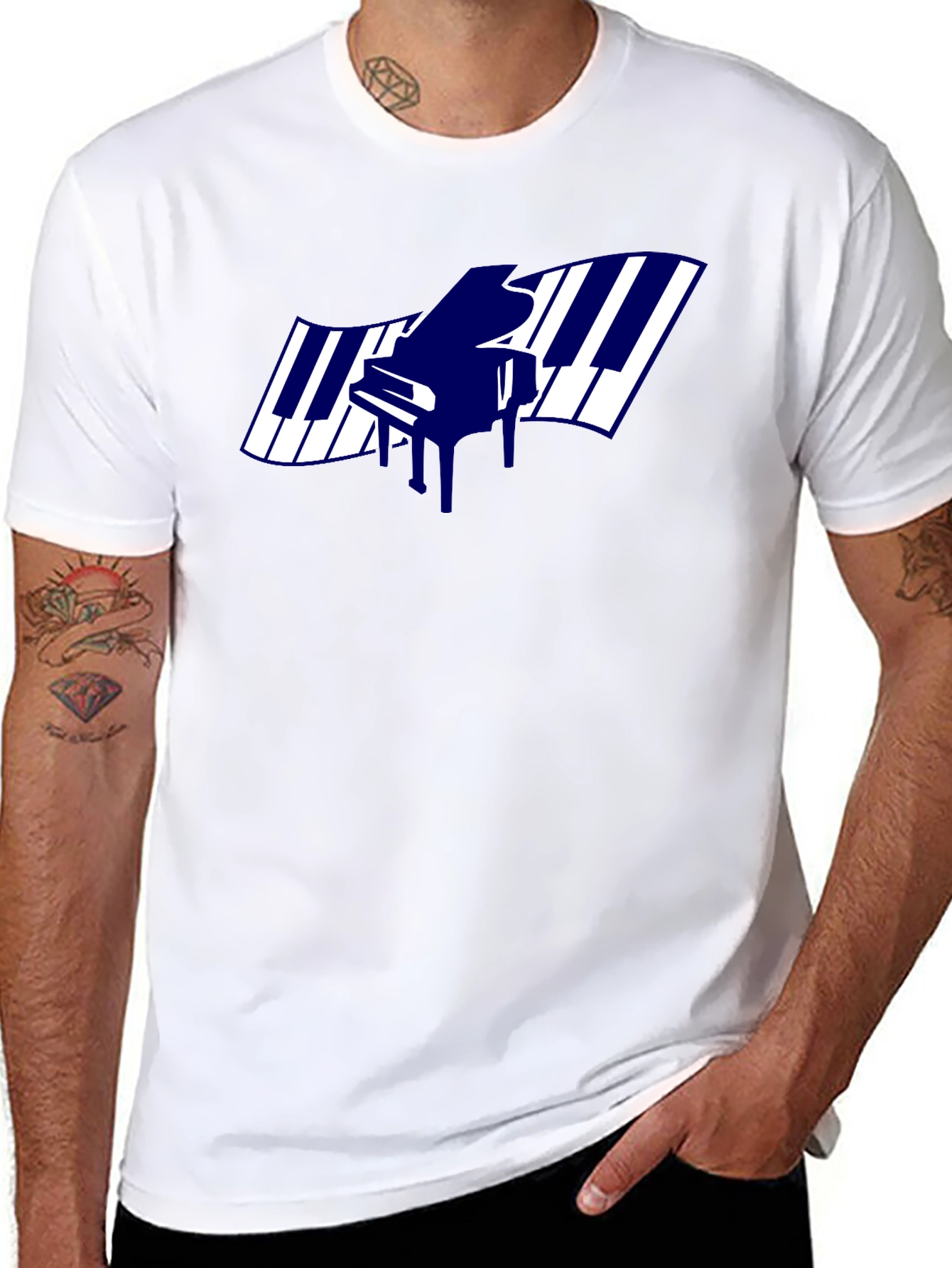 Piano Keys Graphic T-Shirt - Music Lover Tee