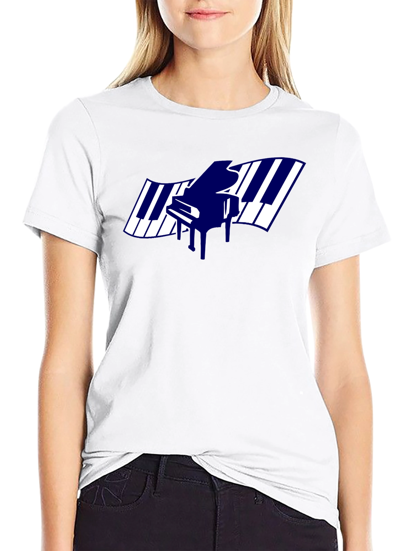 Piano Keys Graphic T-Shirt - Music Lover Tee