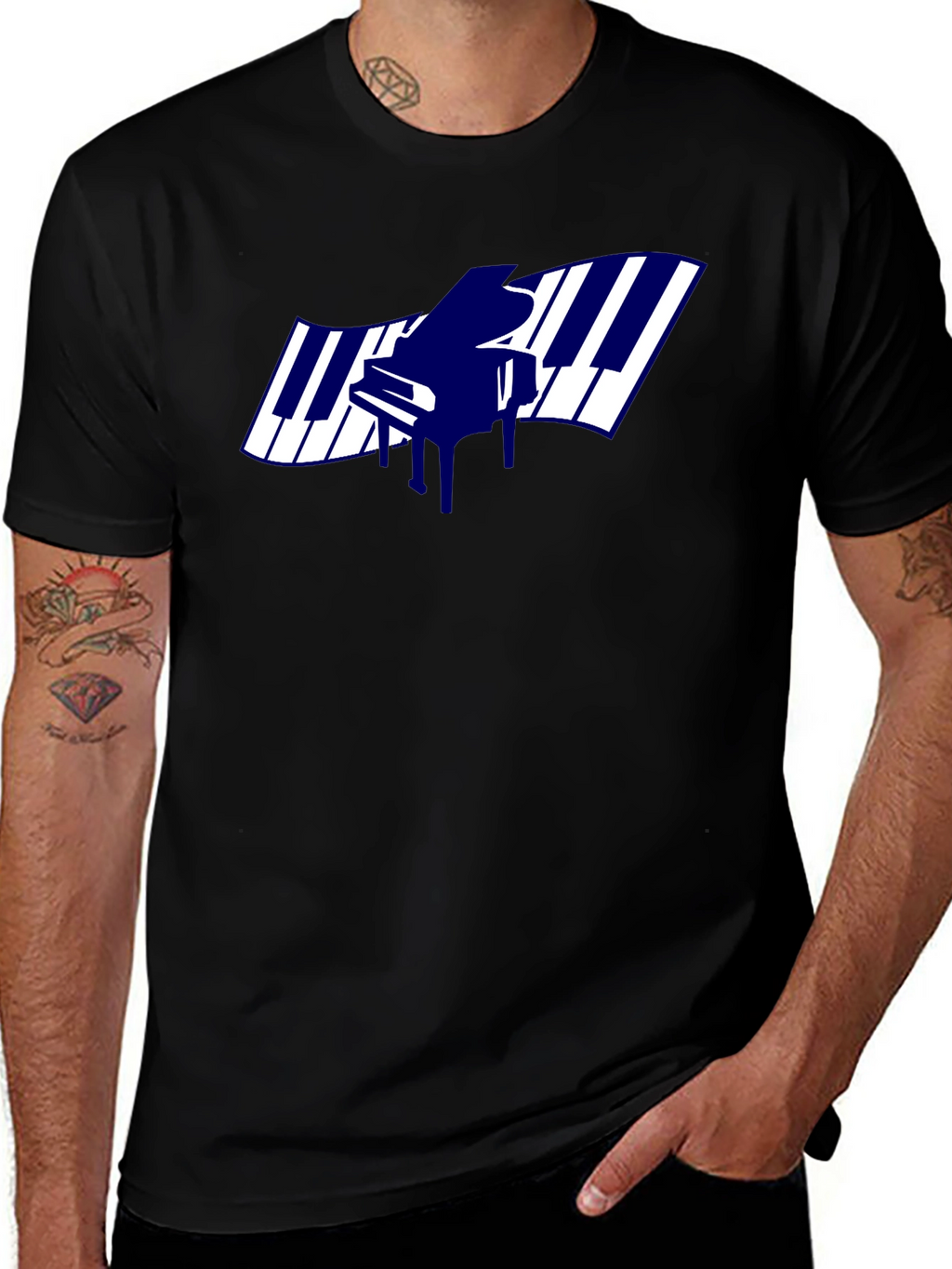 Piano Keys Graphic T-Shirt - Music Lover Tee