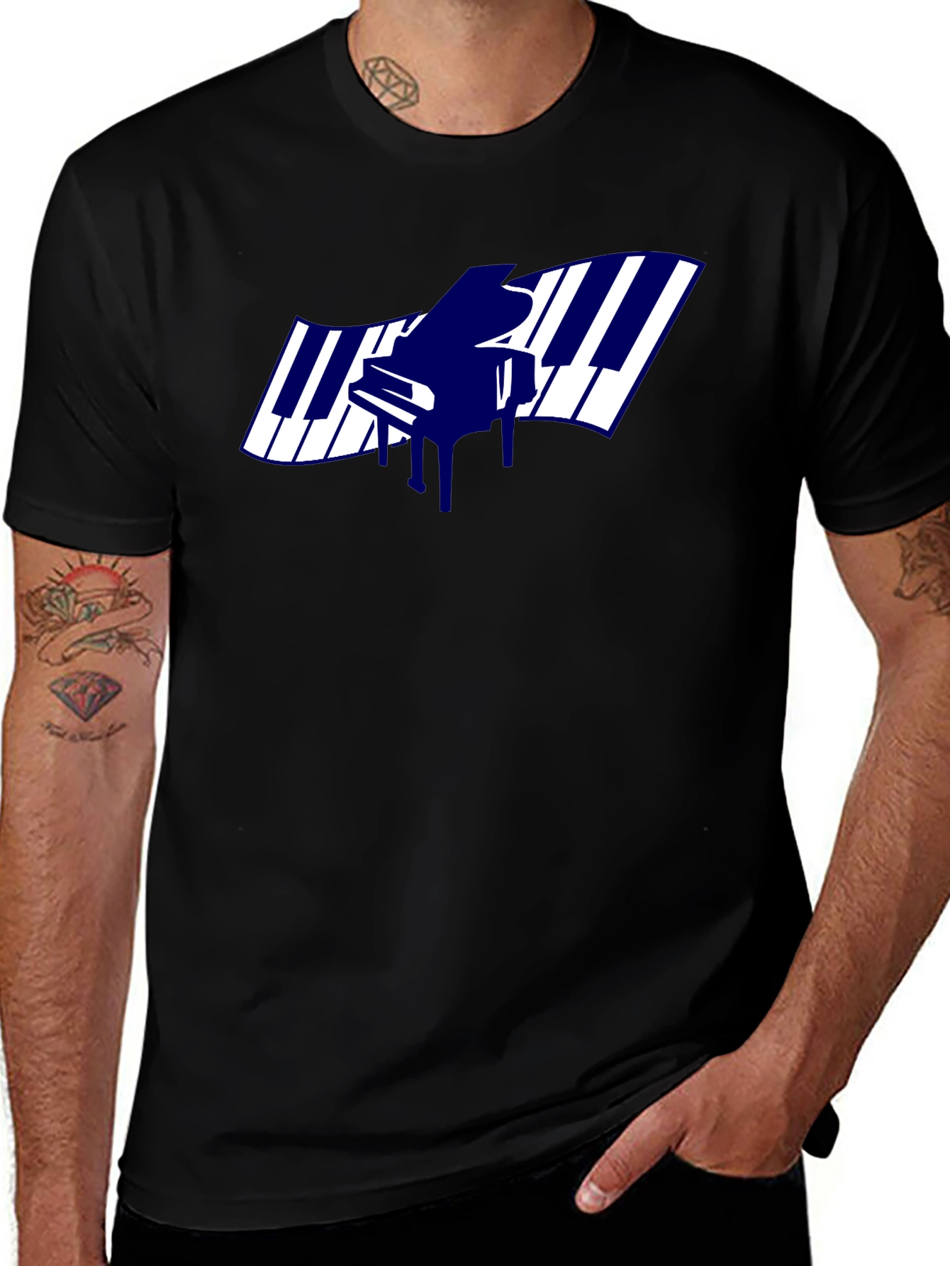 Piano Keys Graphic T-Shirt - Music Lover Tee