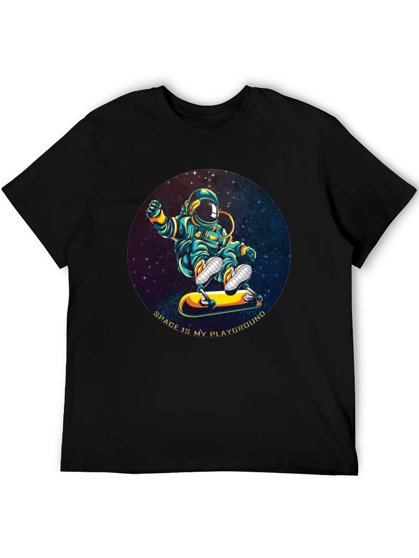 Astronaut Skateboarder T-Shirt - Space is My Playground