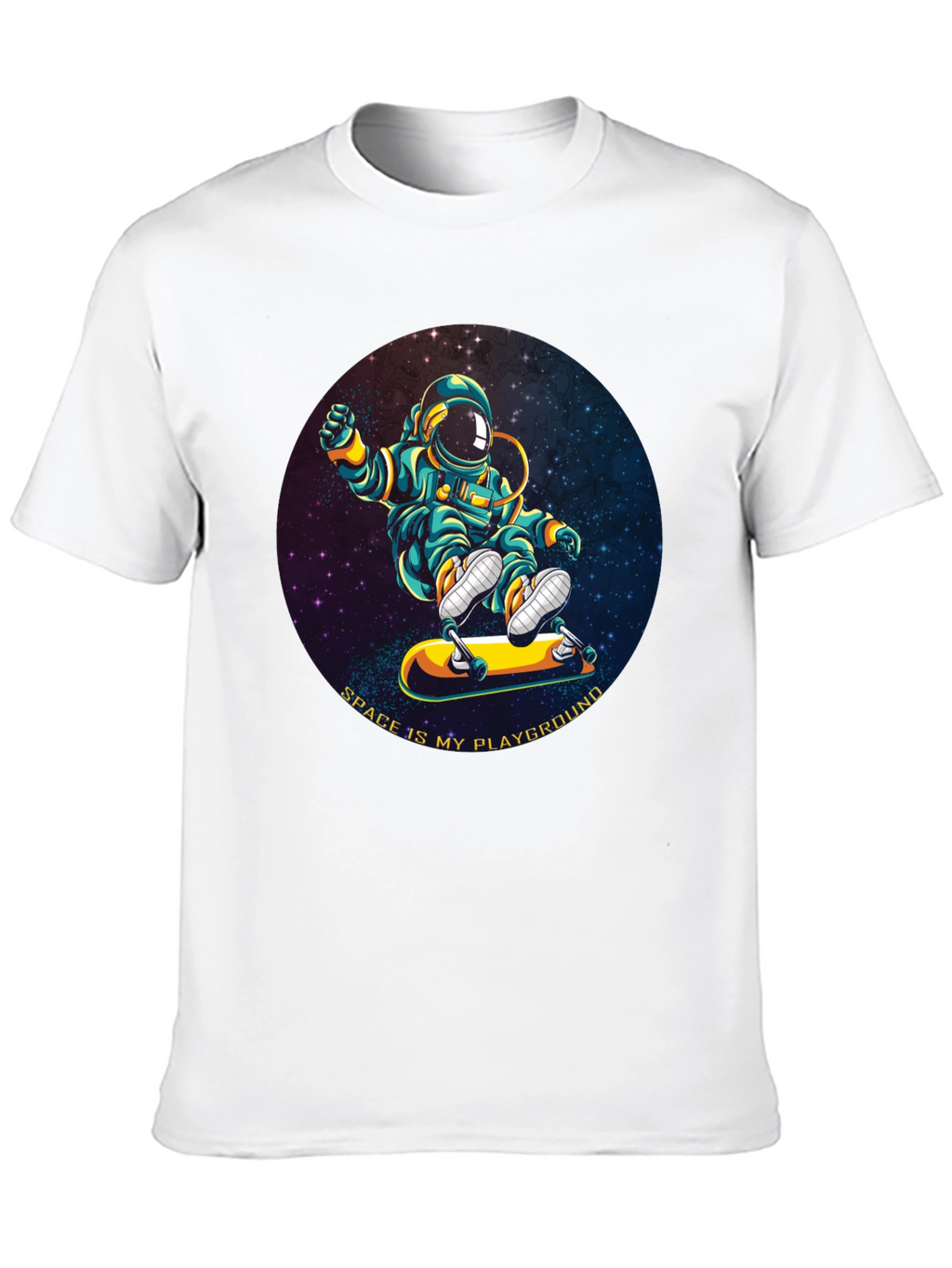 Astronaut Skateboarder T-Shirt - Space is My Playground