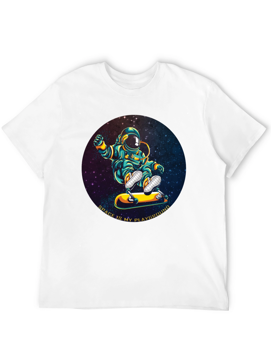 Astronaut Skateboarder T-Shirt - Space is My Playground