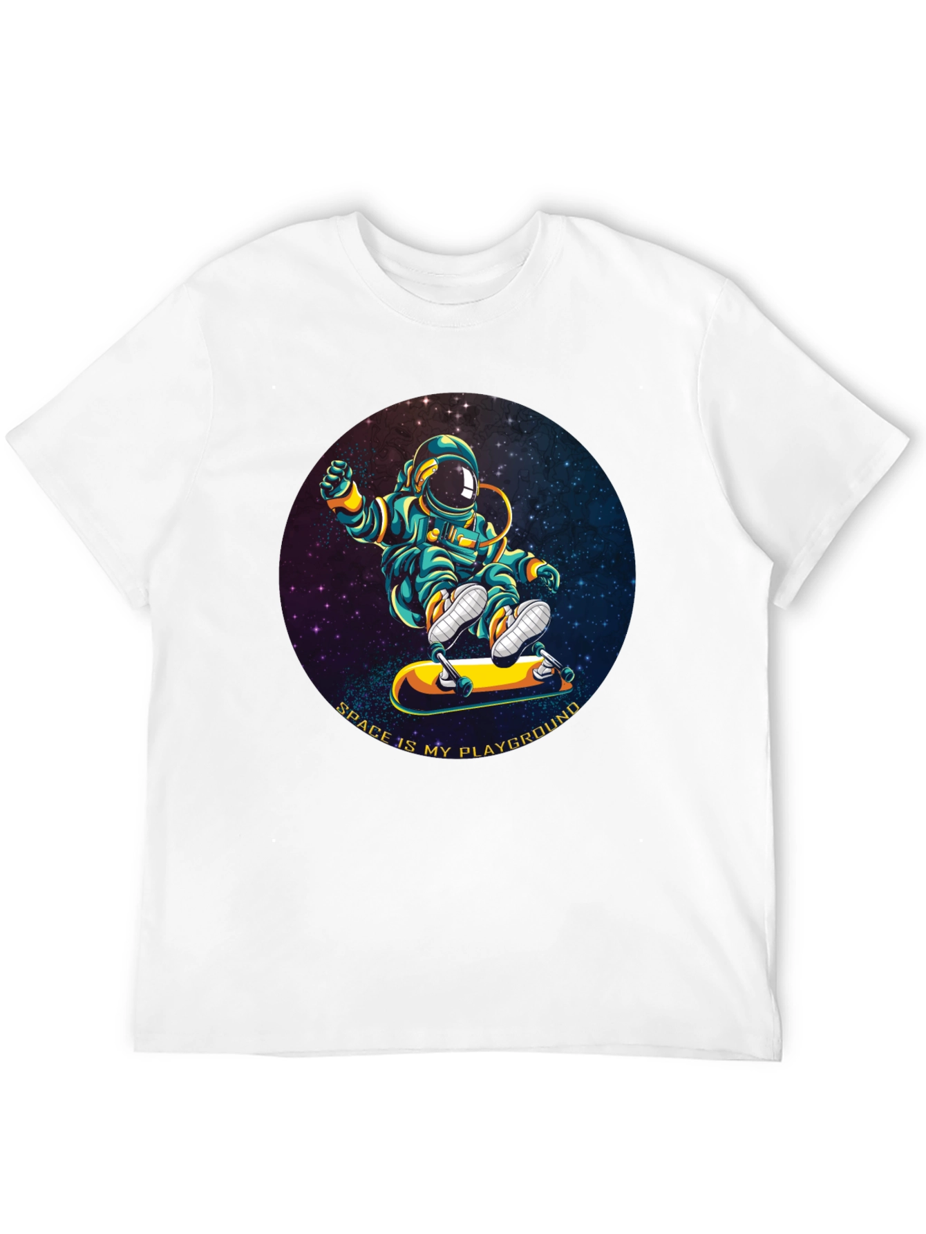 Astronaut Skateboarder T-Shirt - Space is My Playground