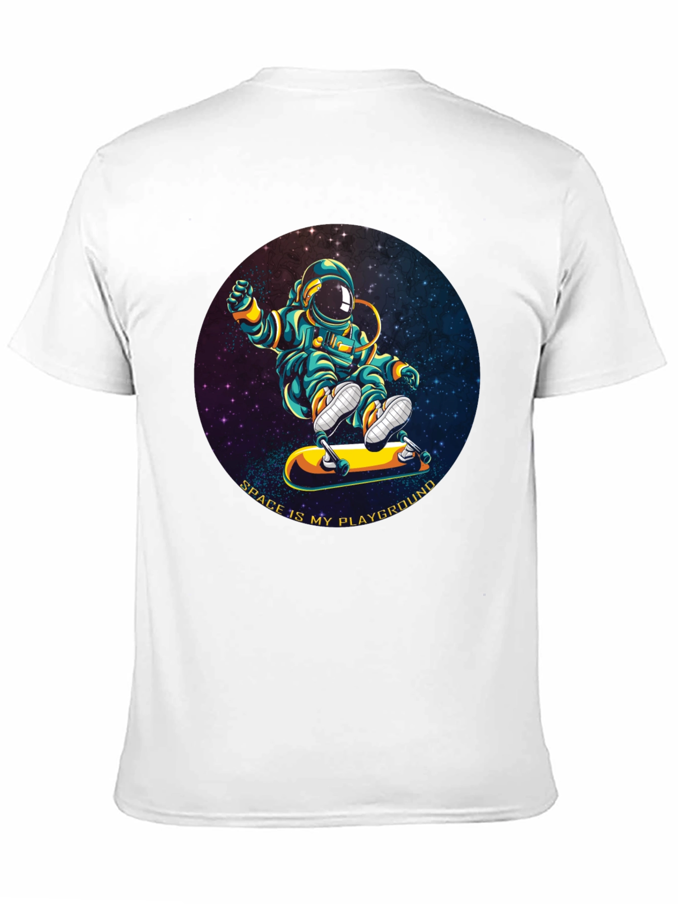 Astronaut Skateboarder T-Shirt - Space is My Playground