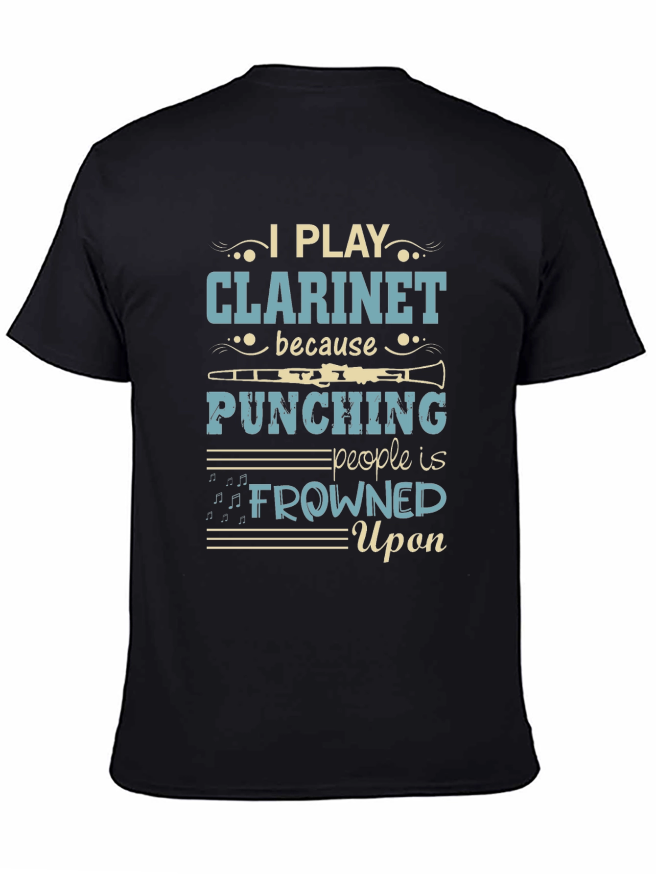 Clarinet Player Graphic Tee - Music Lovers Gift