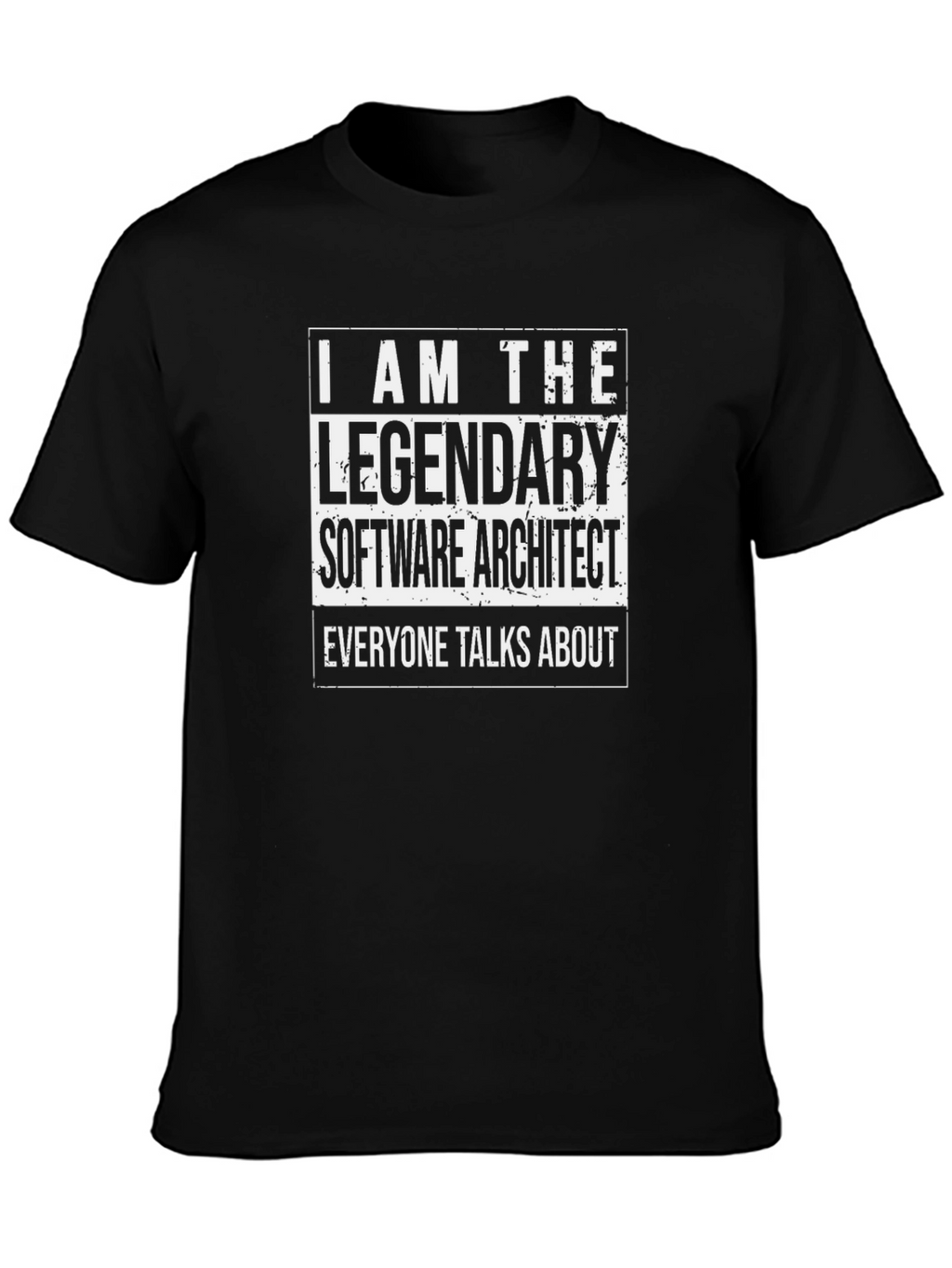 Legendary Software Architect T-Shirt - Black Cotton