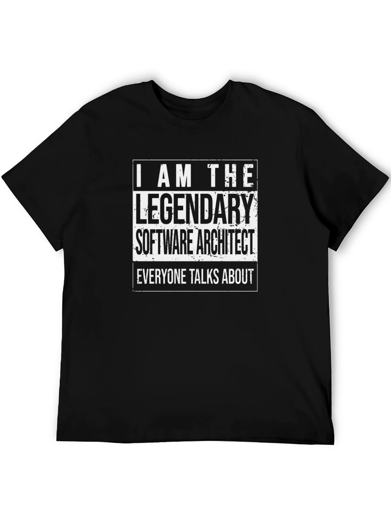 Legendary Software Architect T-Shirt - Black Cotton