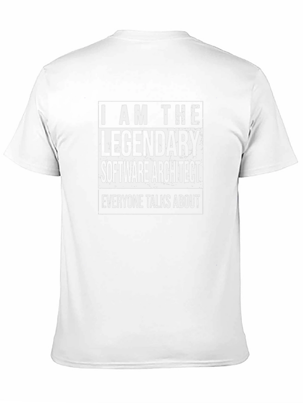 Legendary Software Architect T-Shirt - Black Cotton