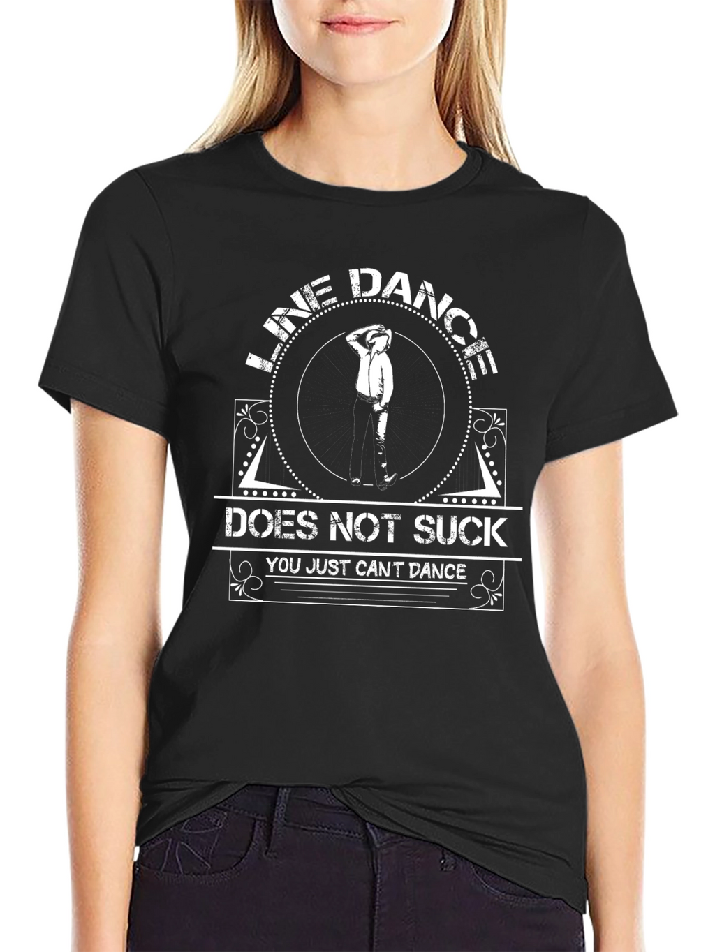 Line Dance Graphic T-Shirt - Does Not Suck!