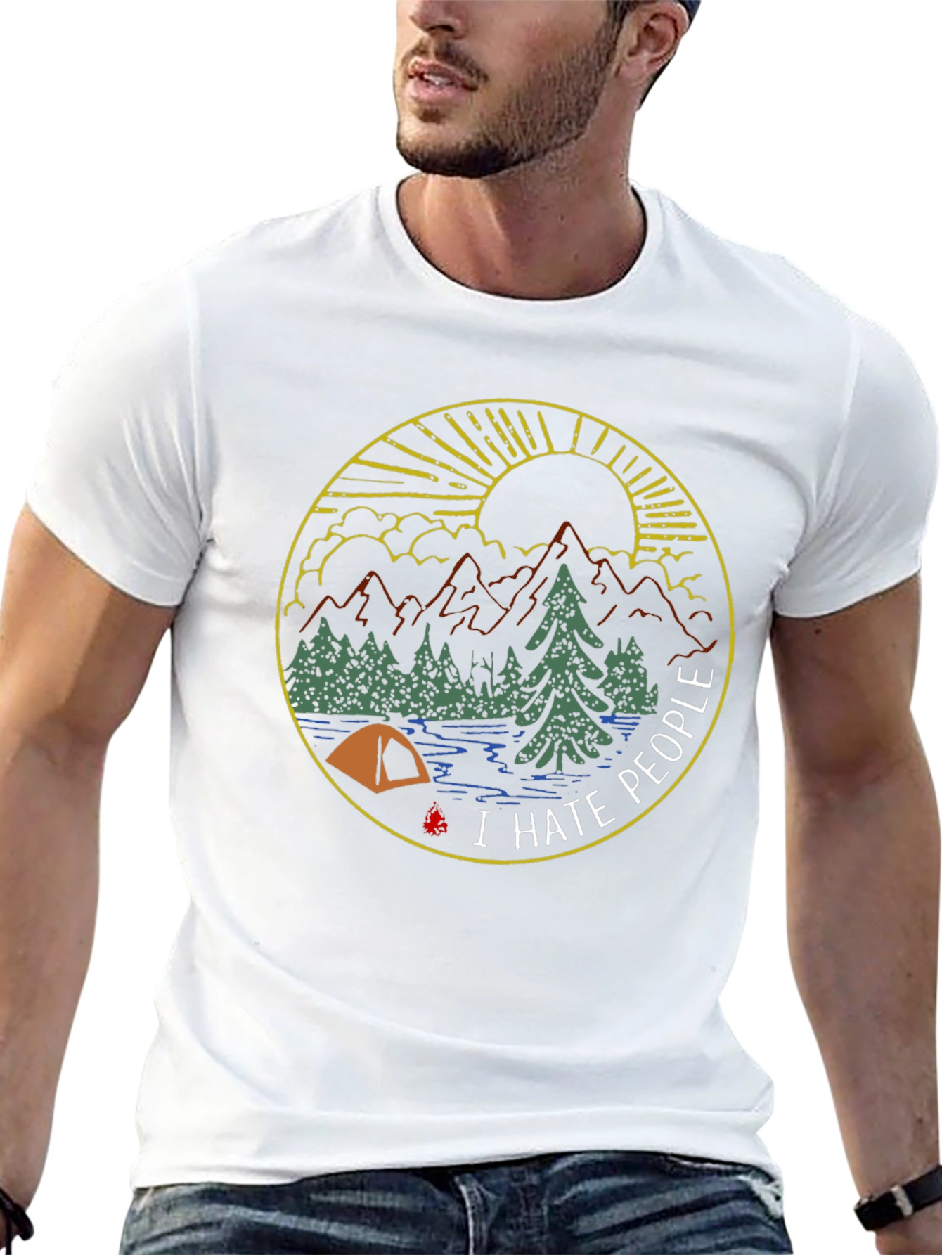 I Hate People Camping Graphic Tee