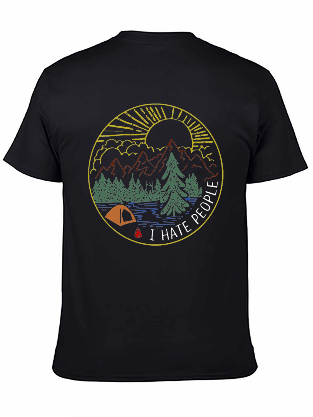 I Hate People Camping Graphic Tee