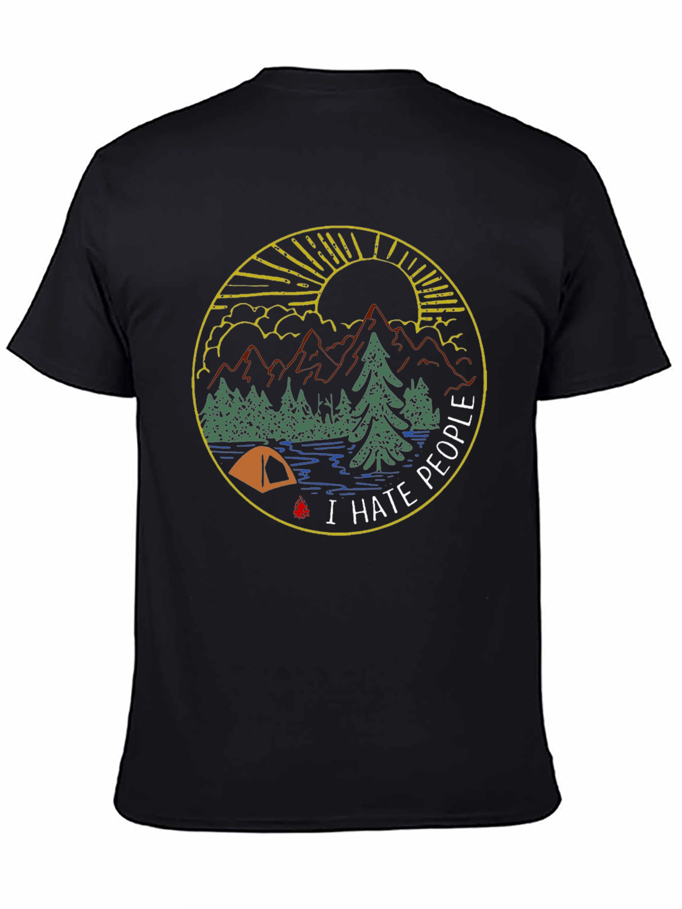 I Hate People Camping Graphic Tee