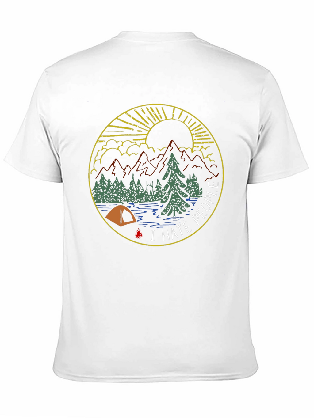 I Hate People Camping Graphic Tee