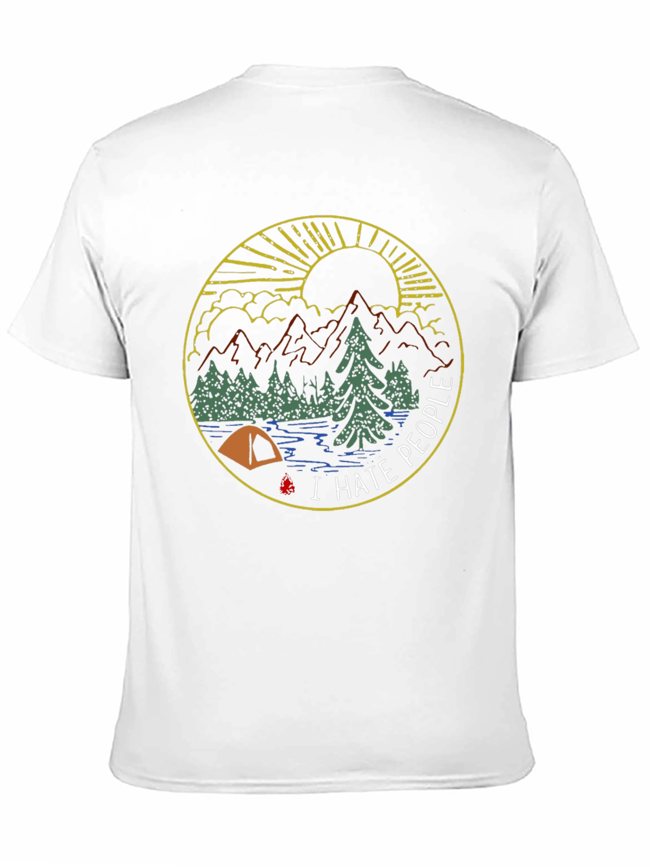 I Hate People Camping Graphic Tee