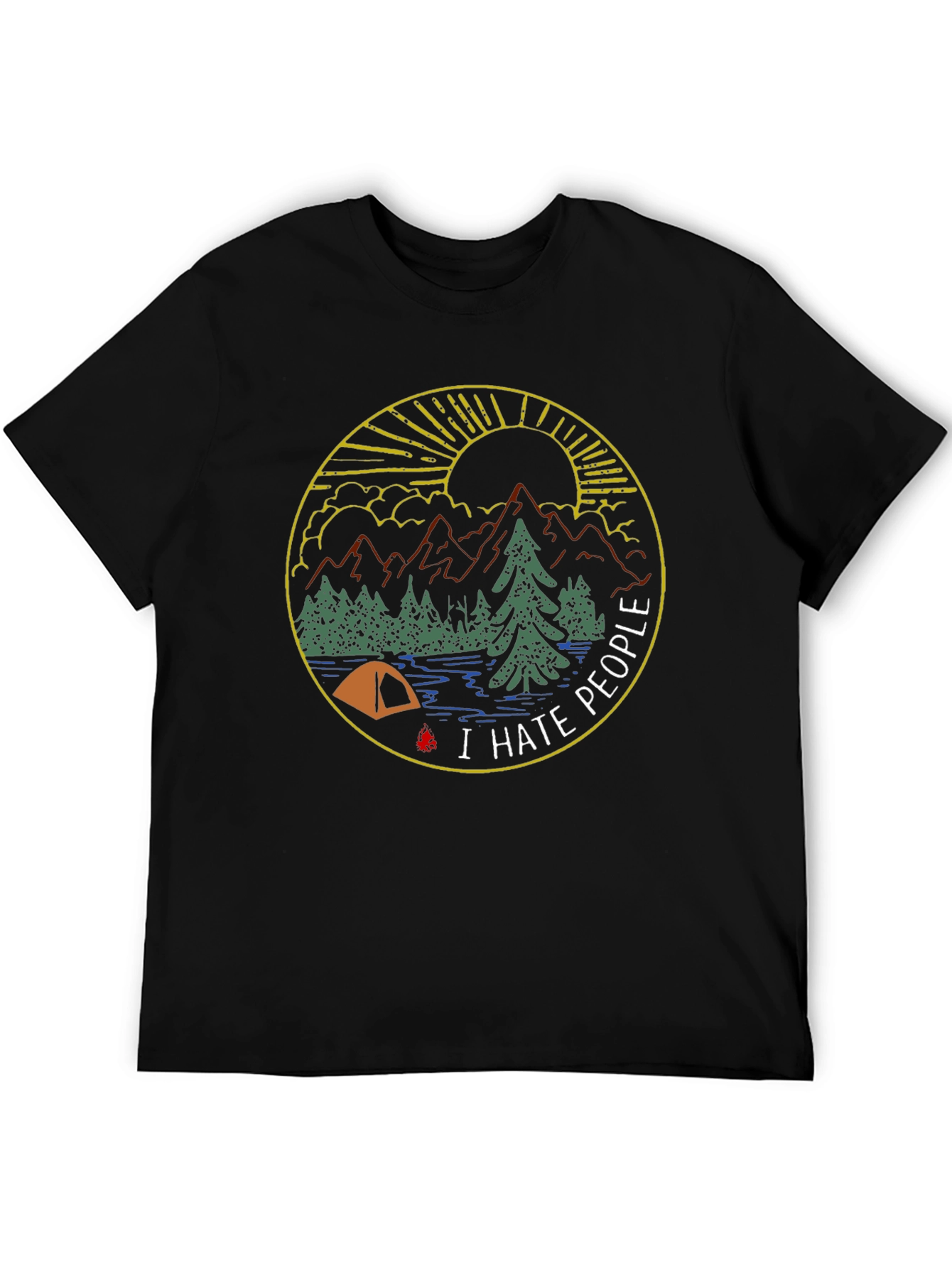 I Hate People Camping Graphic Tee
