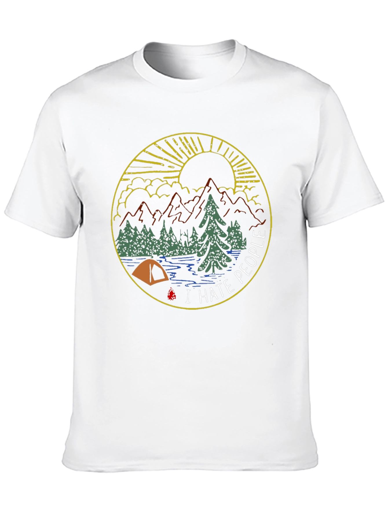 I Hate People Camping Graphic Tee