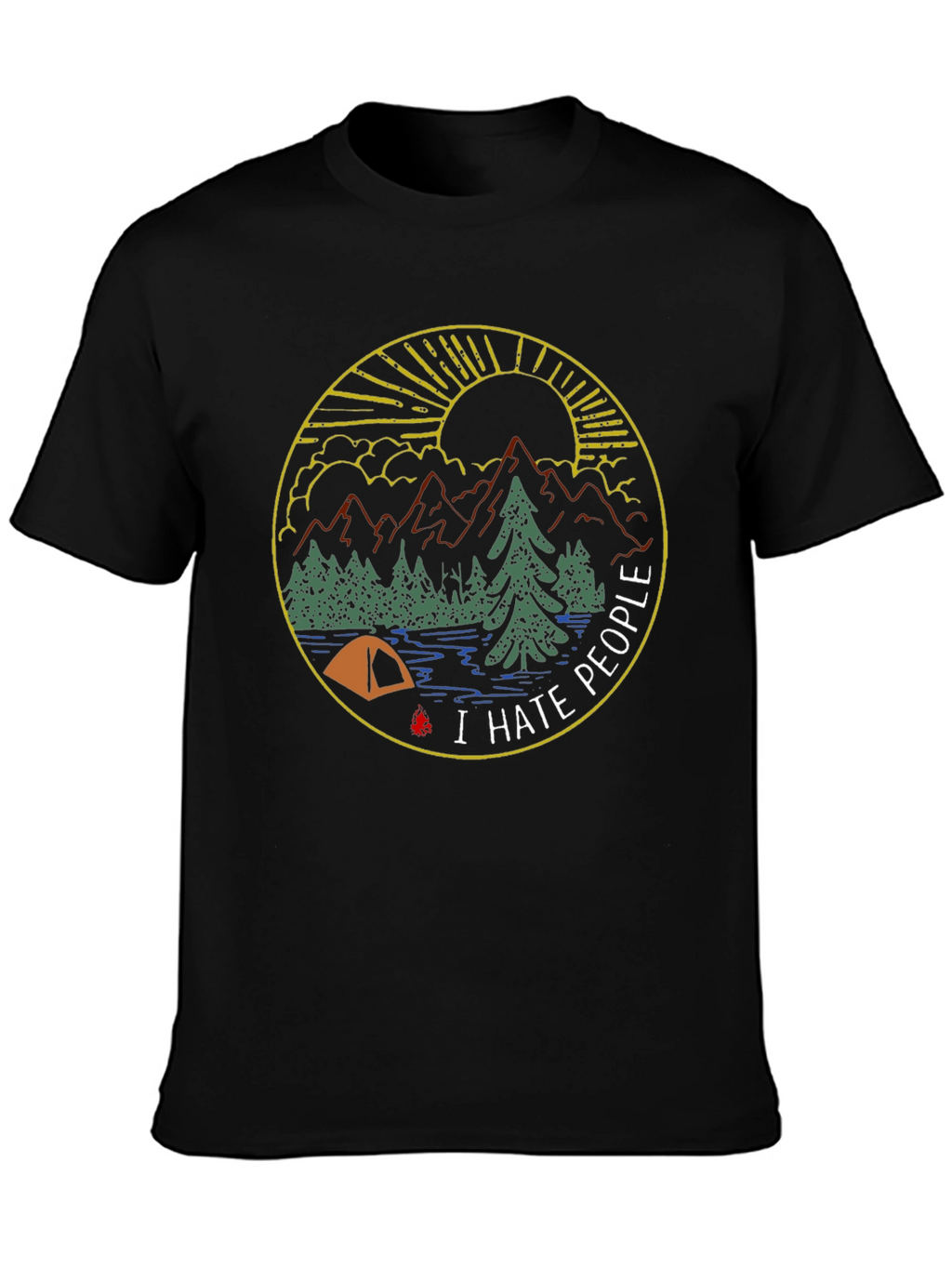 I Hate People Camping Graphic Tee