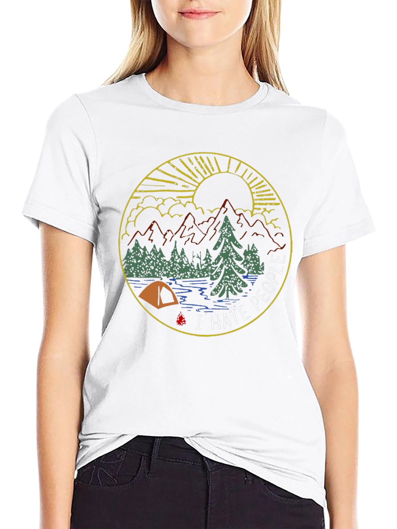 I Hate People Camping Graphic Tee