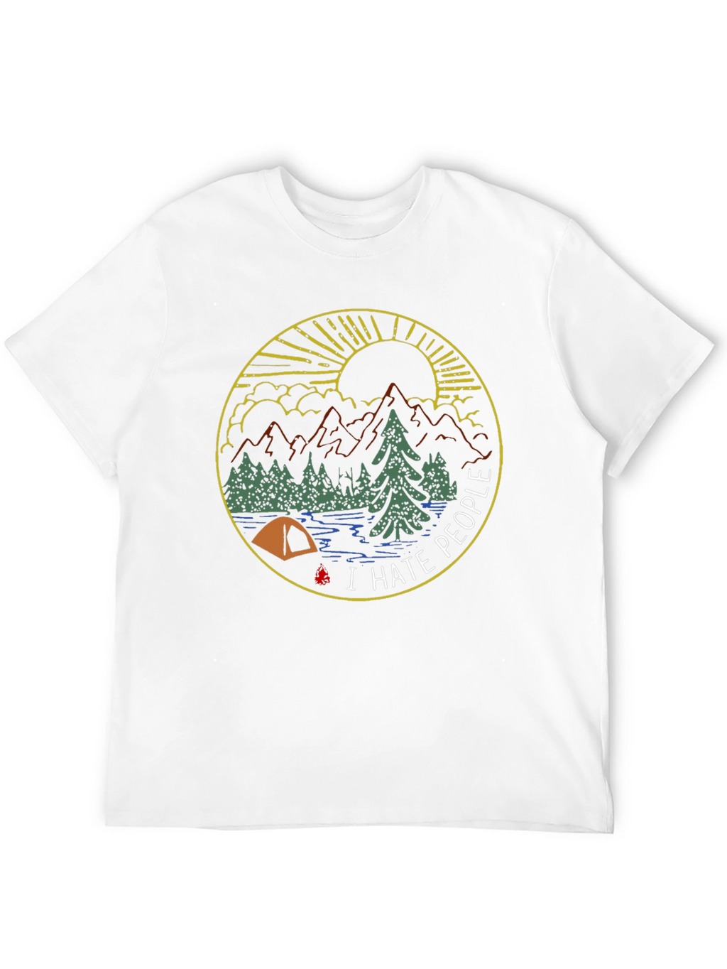 I Hate People Camping Graphic Tee