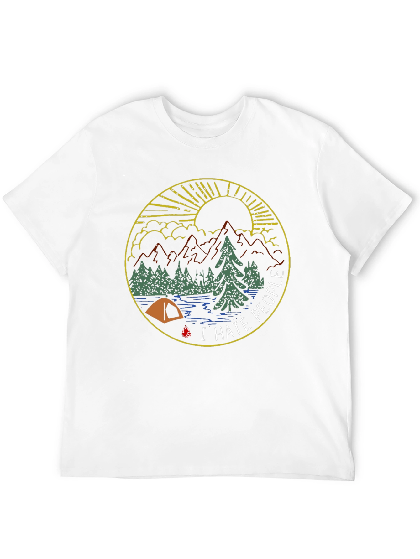 I Hate People Camping Graphic Tee