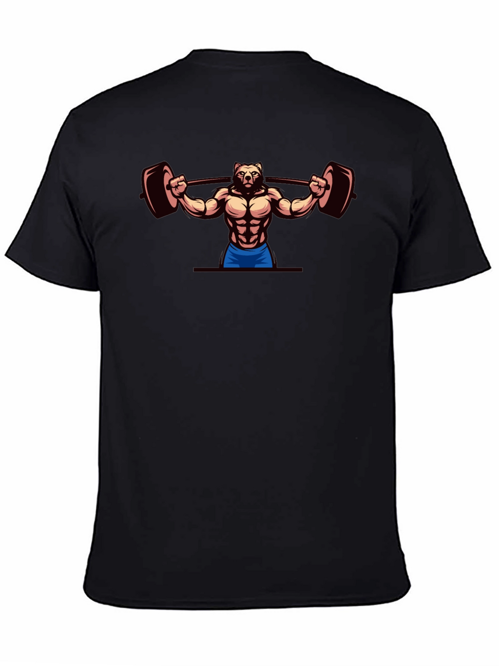 Bear Lifting Barbell T-Shirt - Gym Workout Apparel