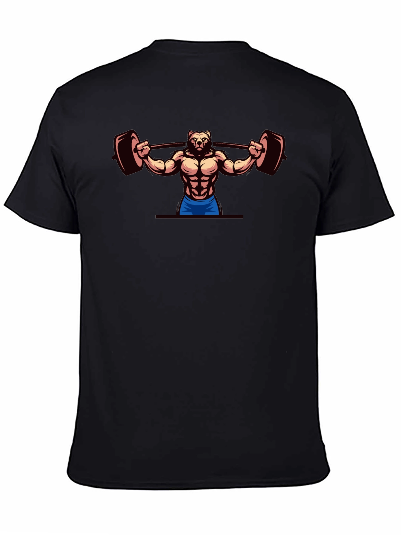 Bear Lifting Barbell T-Shirt - Gym Workout Apparel