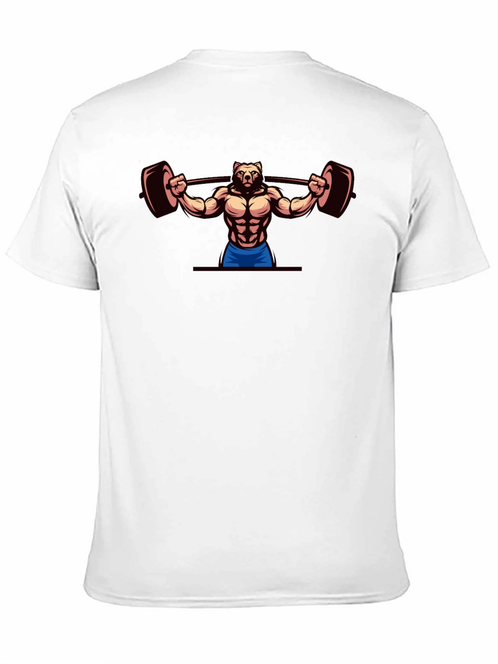 Bear Lifting Barbell T-Shirt - Gym Workout Apparel