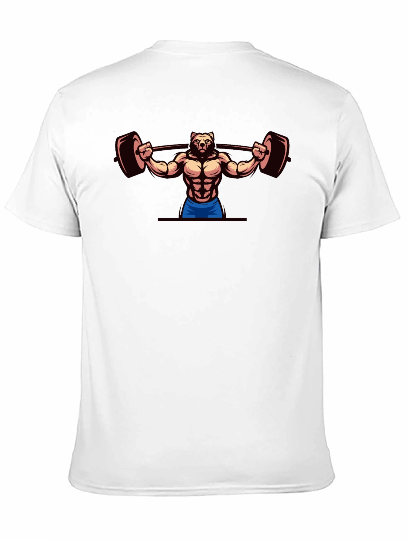 Bear Lifting Barbell T-Shirt - Gym Workout Apparel
