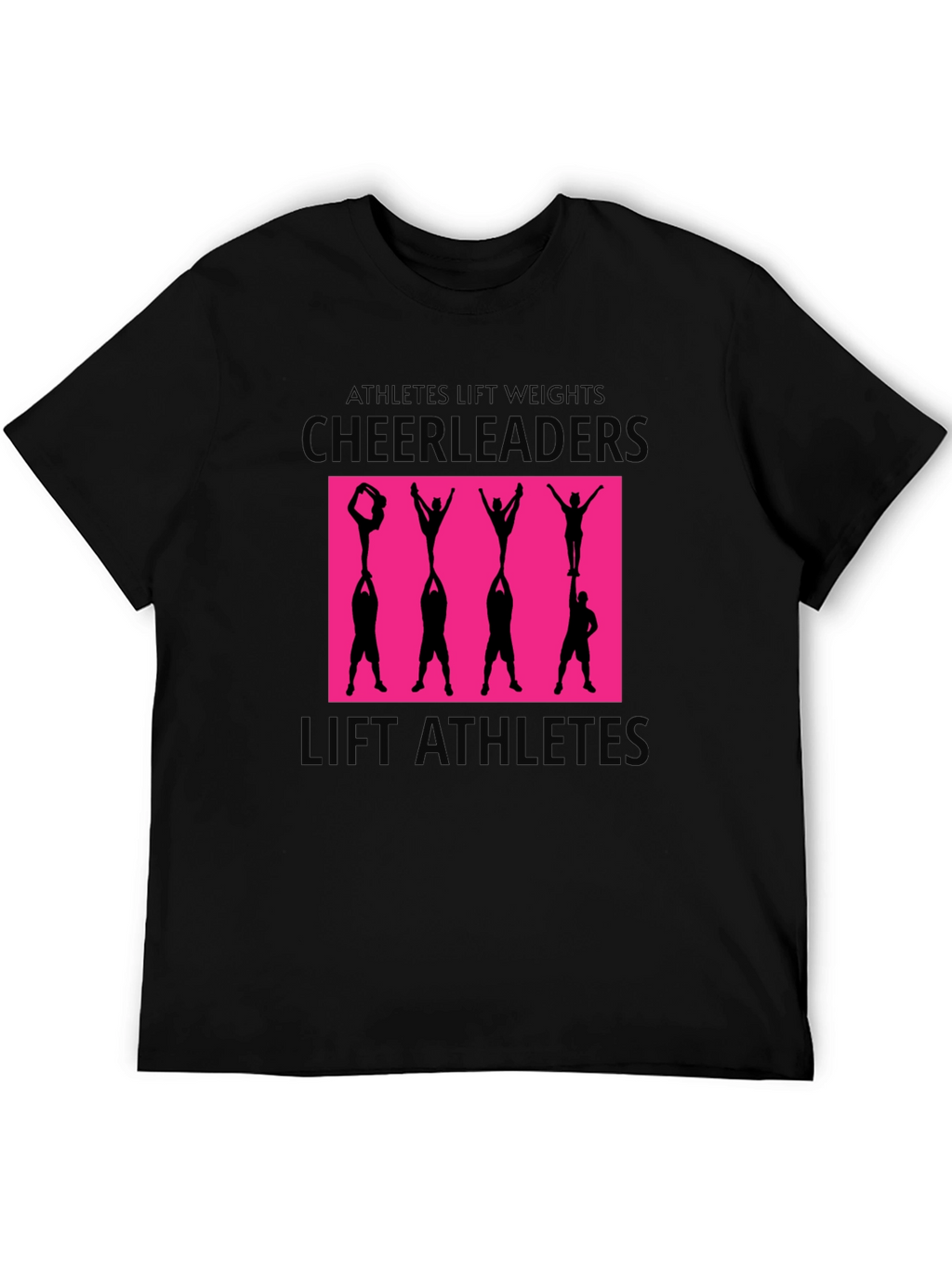 Cheerleaders Lift Athletes Graphic Tee