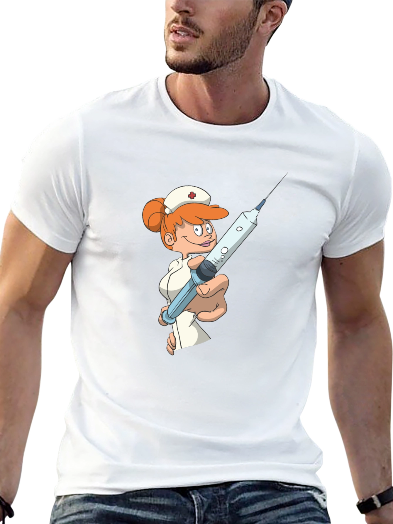 Cartoon Nurse T-Shirt