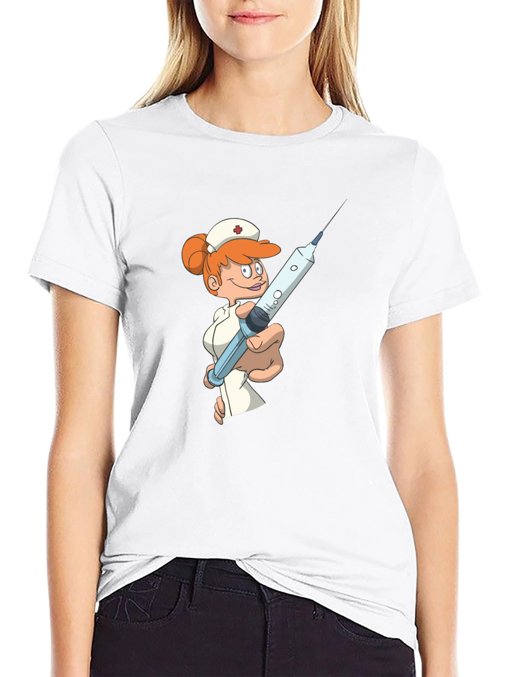Cartoon Nurse T-Shirt