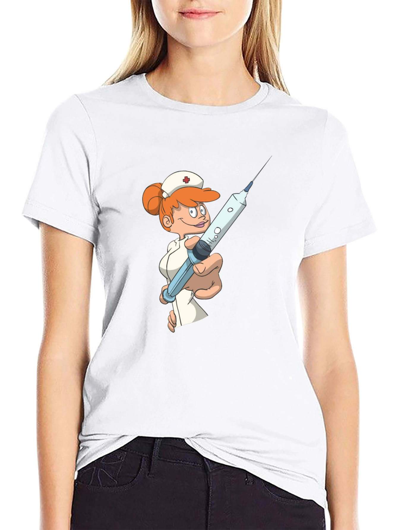 Cartoon Nurse T-Shirt