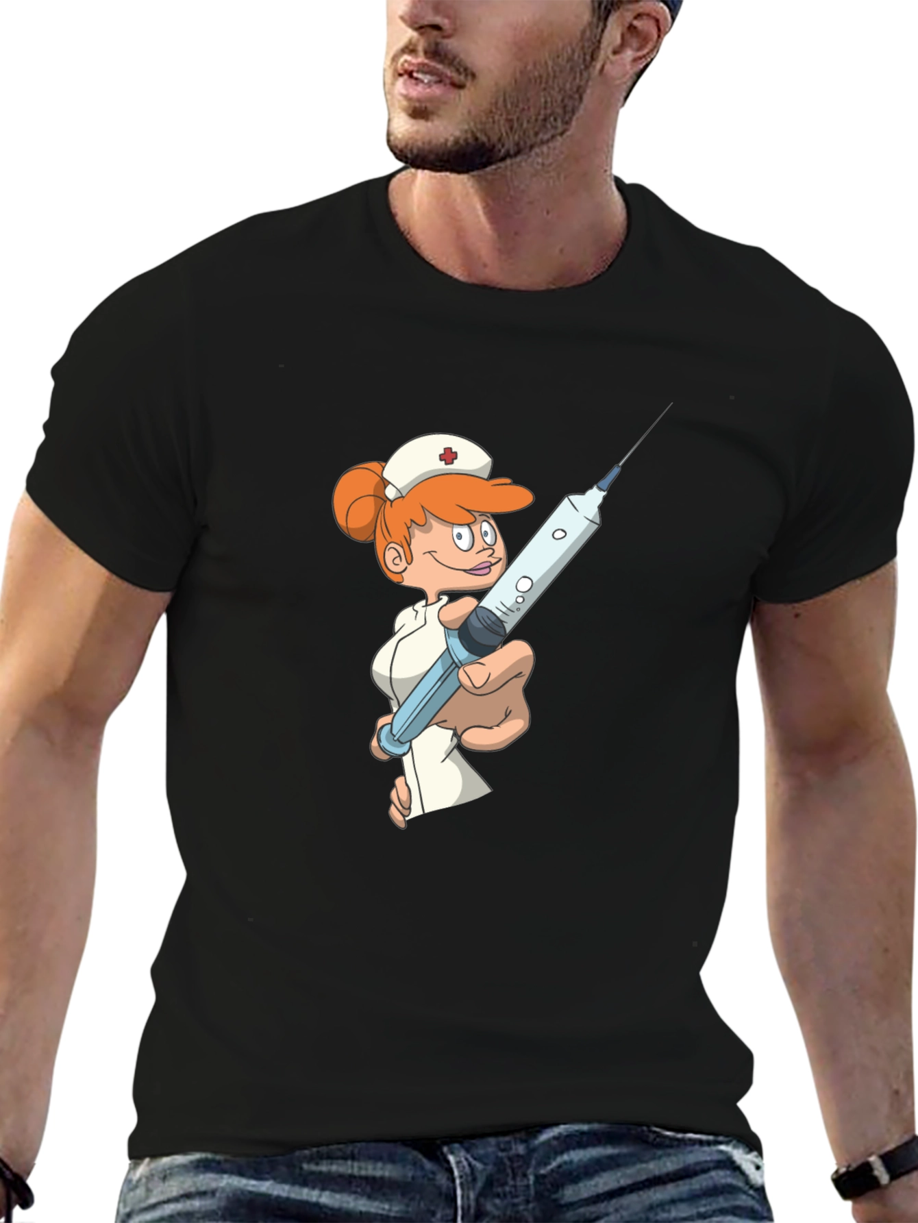 Cartoon Nurse T-Shirt