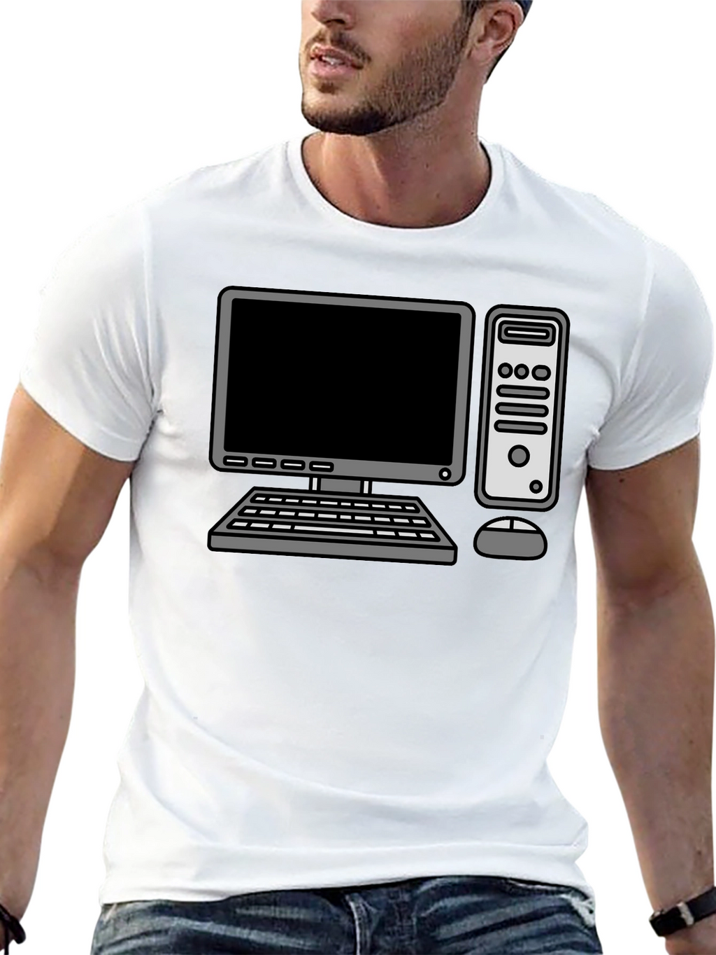 Retro Computer Graphic T-Shirt - Geek Chic
