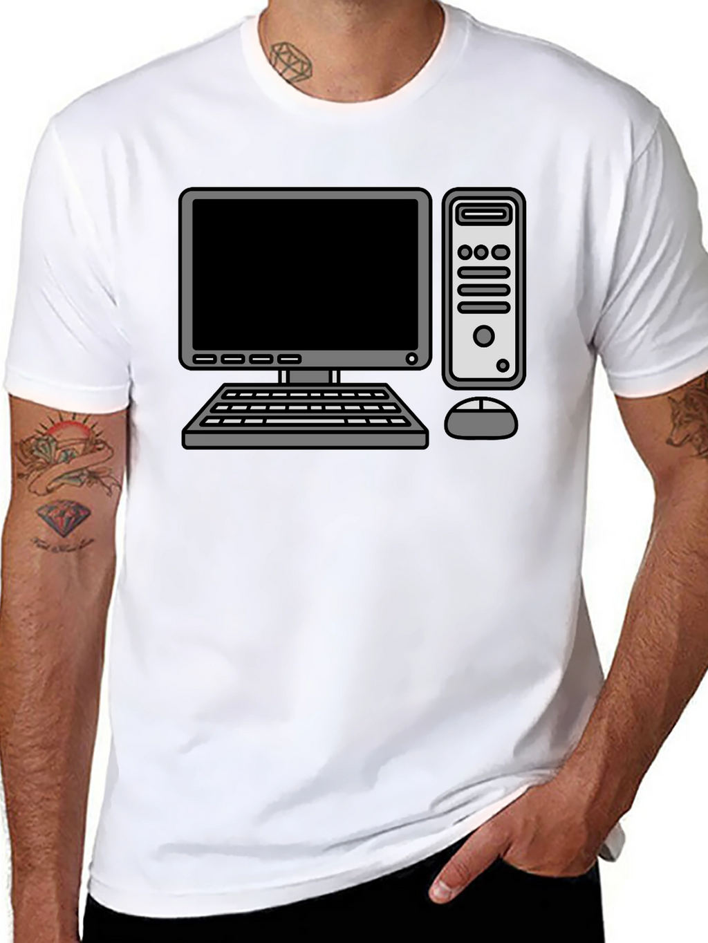 Retro Computer Graphic T-Shirt - Geek Chic