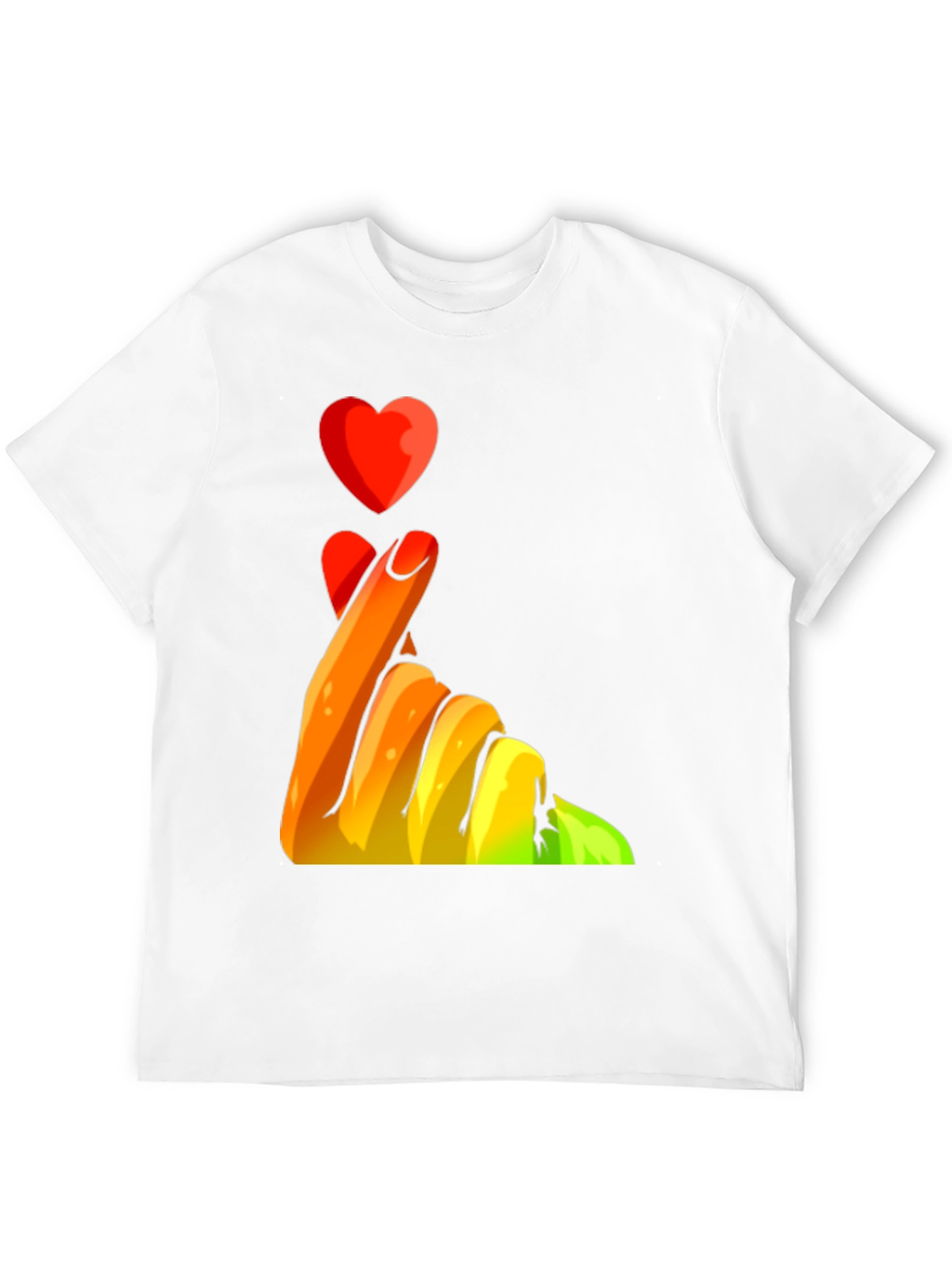 Heart Fingers Graphic Tee - Express Your Love!