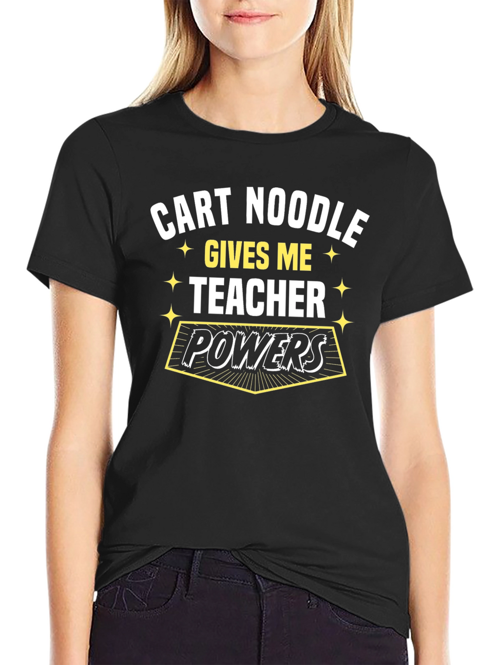 Cart Noodle Teacher Powers Graphic Tee